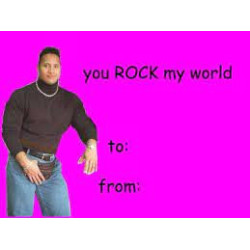 "You ROCK my World" Postcard