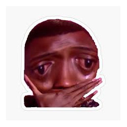 Crying meme Sticker