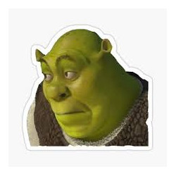Iconic Shrek meme Sticker