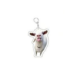 Licking Goat Keychain