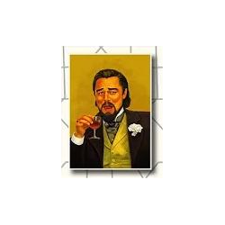 Leonardo Dicaprio Iconic Meme Face - Framed Poster