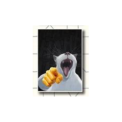 Laughing Cat meme - Framed Poster